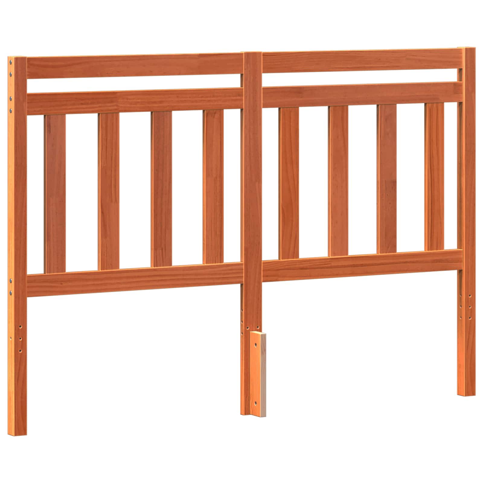 vidaXL Kopfteil mit Kopfteil Wachsbraun 145,5 x 100 cm