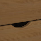 vidaXL Rollschrank Honigbraun 34 x 39 x 65,5 cm Massivholz Kiefer