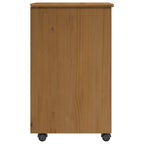 vidaXL Rollschrank Honigbraun 34 x 39 x 65,5 cm Massivholz Kiefer