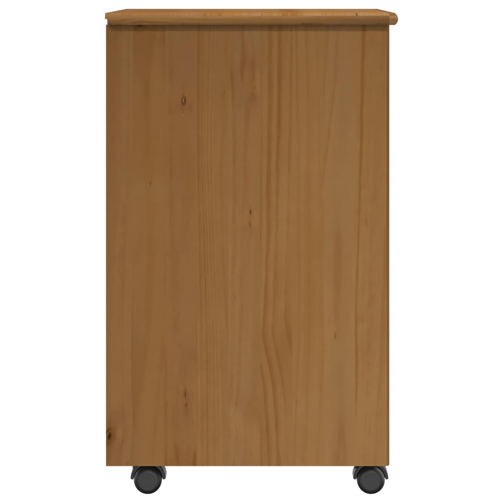 vidaXL Rollschrank Honigbraun 34 x 39 x 65,5 cm Massivholz Kiefer
