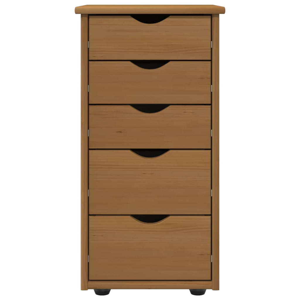 vidaXL Schrank Honigbraun 34 x 39 x 61,5 cm Massivholz Kiefer