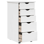 vidaXL Schrank Weiß 34 x 39 x 61,5 cm Massivholz Kiefer