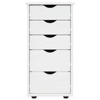 vidaXL Schrank Weiß 34 x 39 x 61,5 cm Massivholz Kiefer