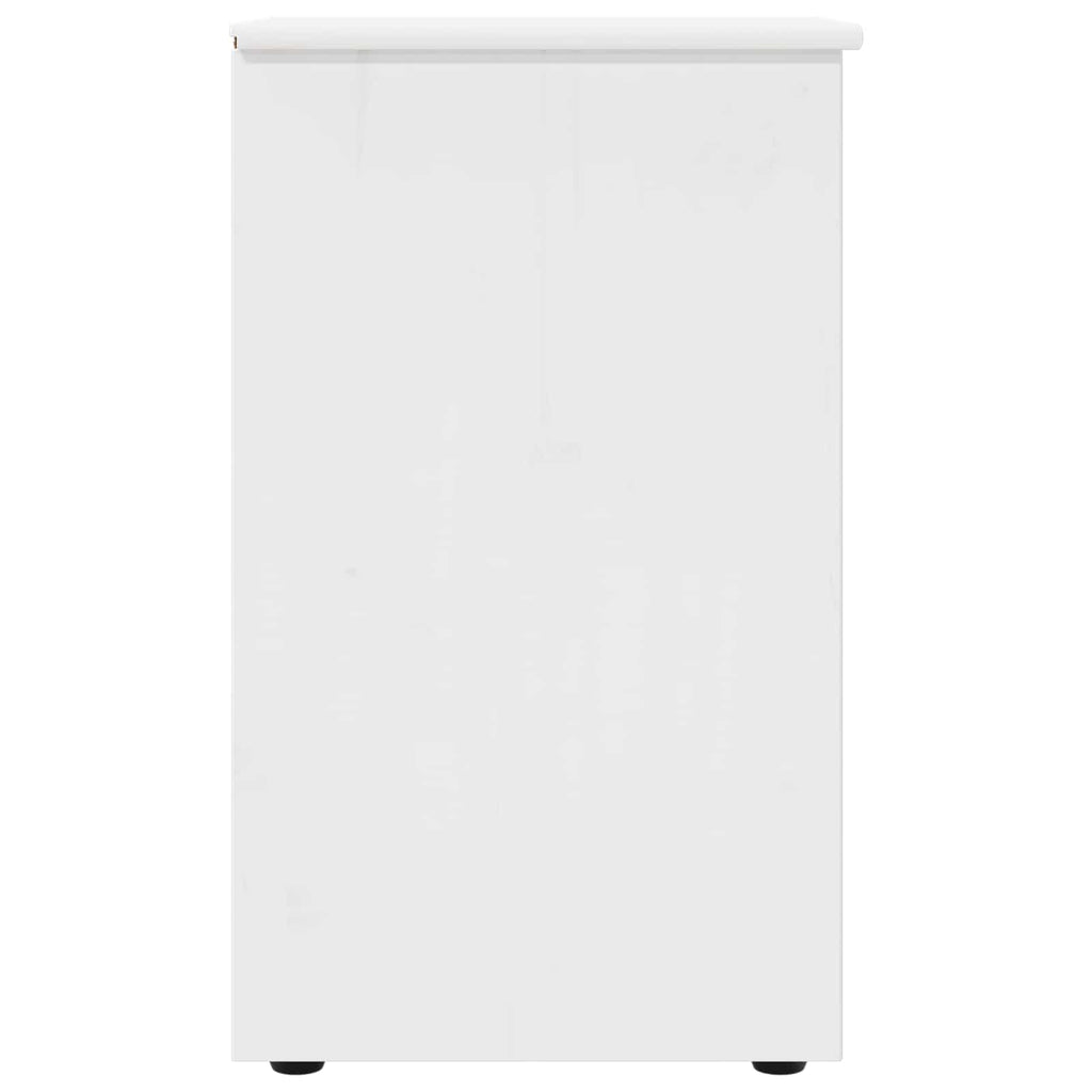 vidaXL Schrank Weiß 34 x 39 x 61,5 cm Massivholz Kiefer