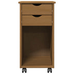 vidaXL Rollschrank Honigbraun 34 x 39 x 65,5 cm Massives Kiefernholz
