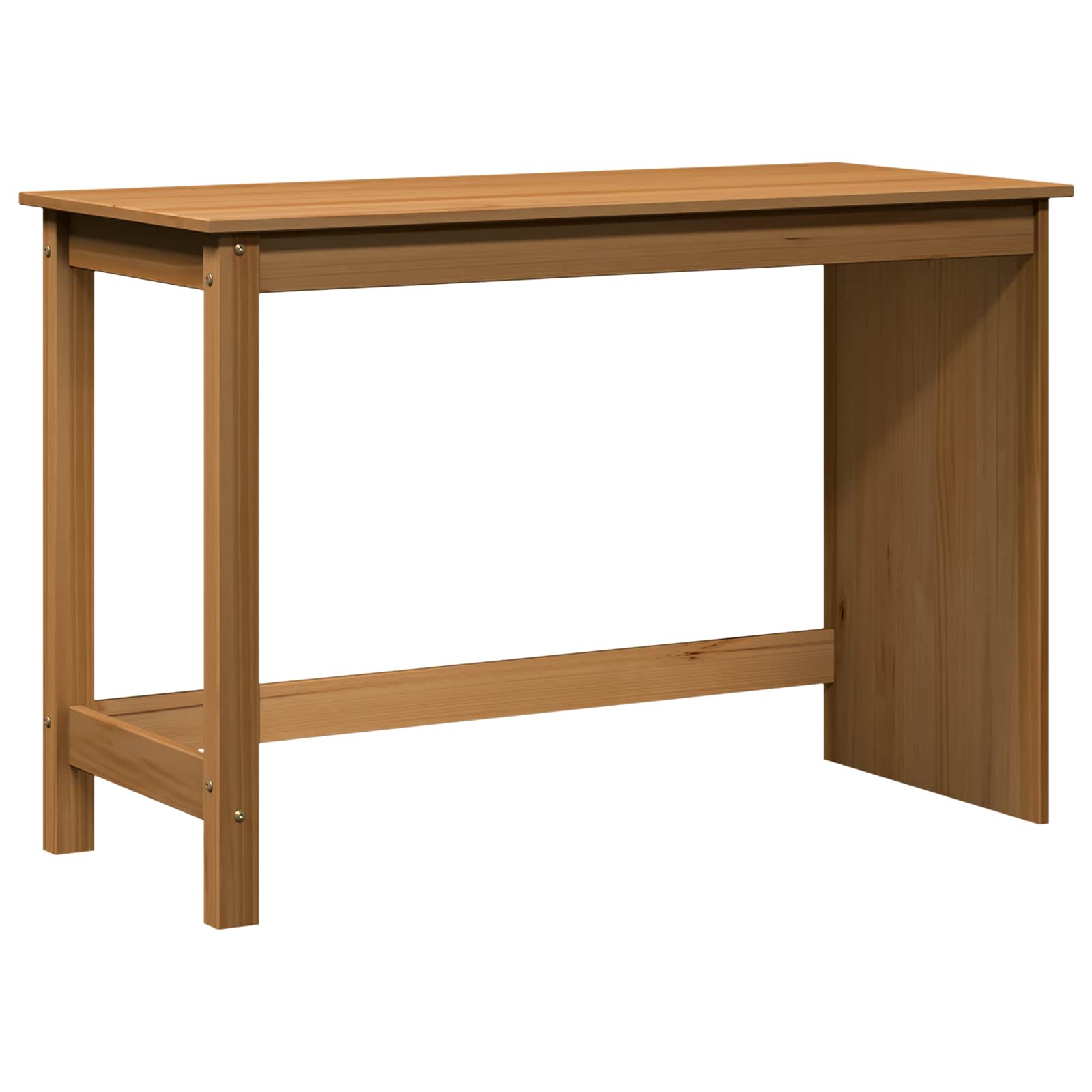 vidaXL Schreibtisch Honigbraun 112 x 50 x 75 cm Massivholz Kiefer