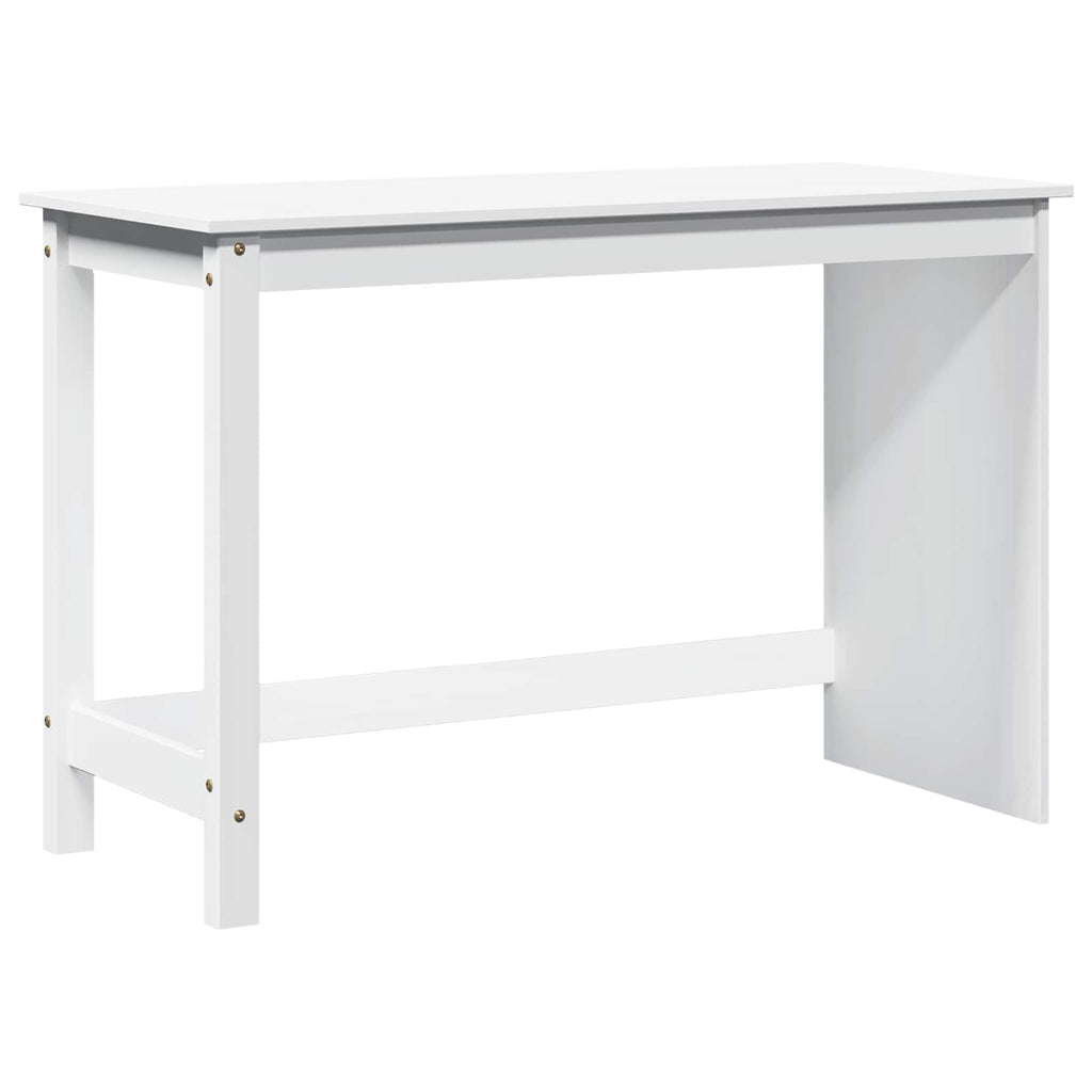 vidaXL Schreibtisch Weiß 112 x 50 x 75 cm Massivholz Kiefer
