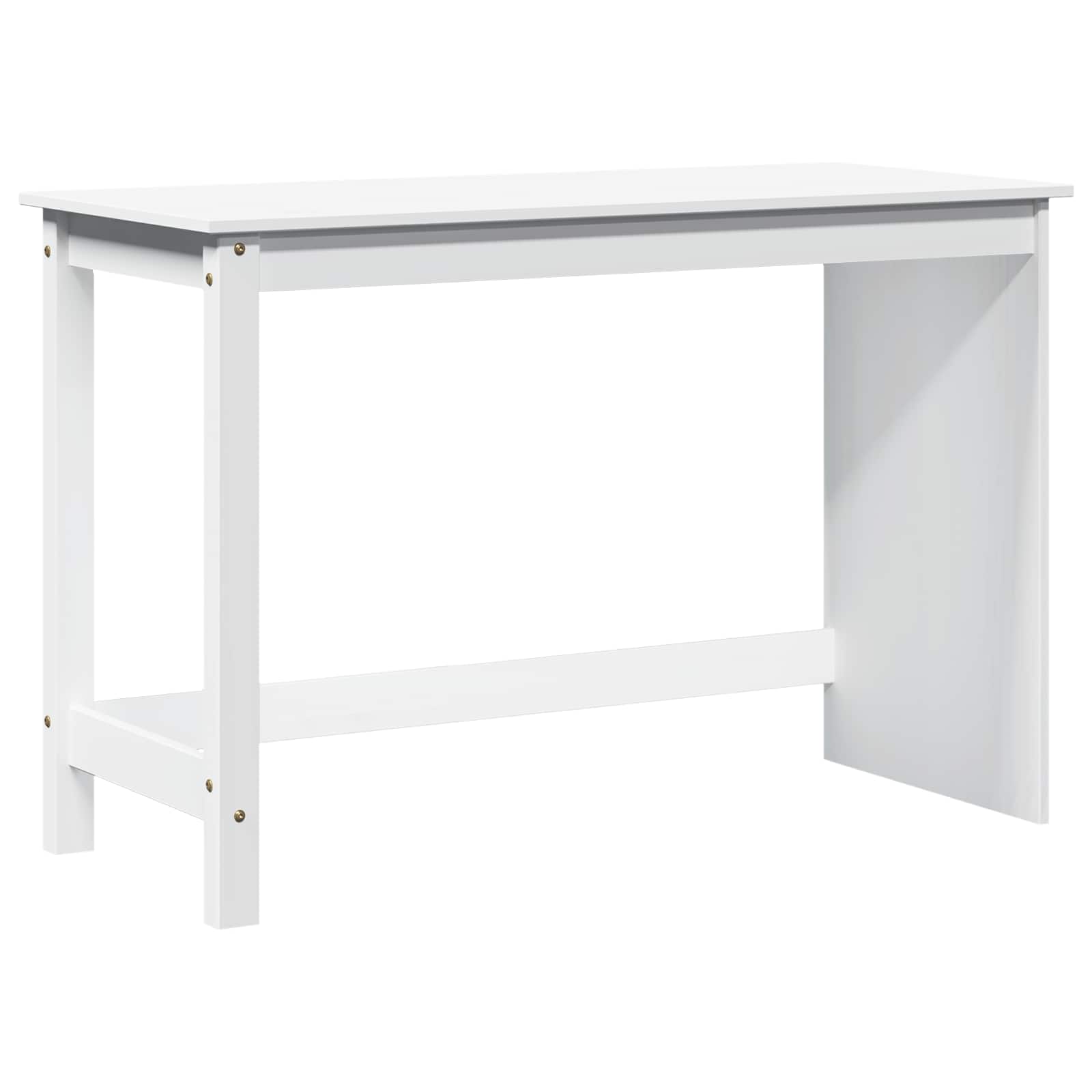 vidaXL Schreibtisch Weiß 112 x 50 x 75 cm Massivholz Kiefer