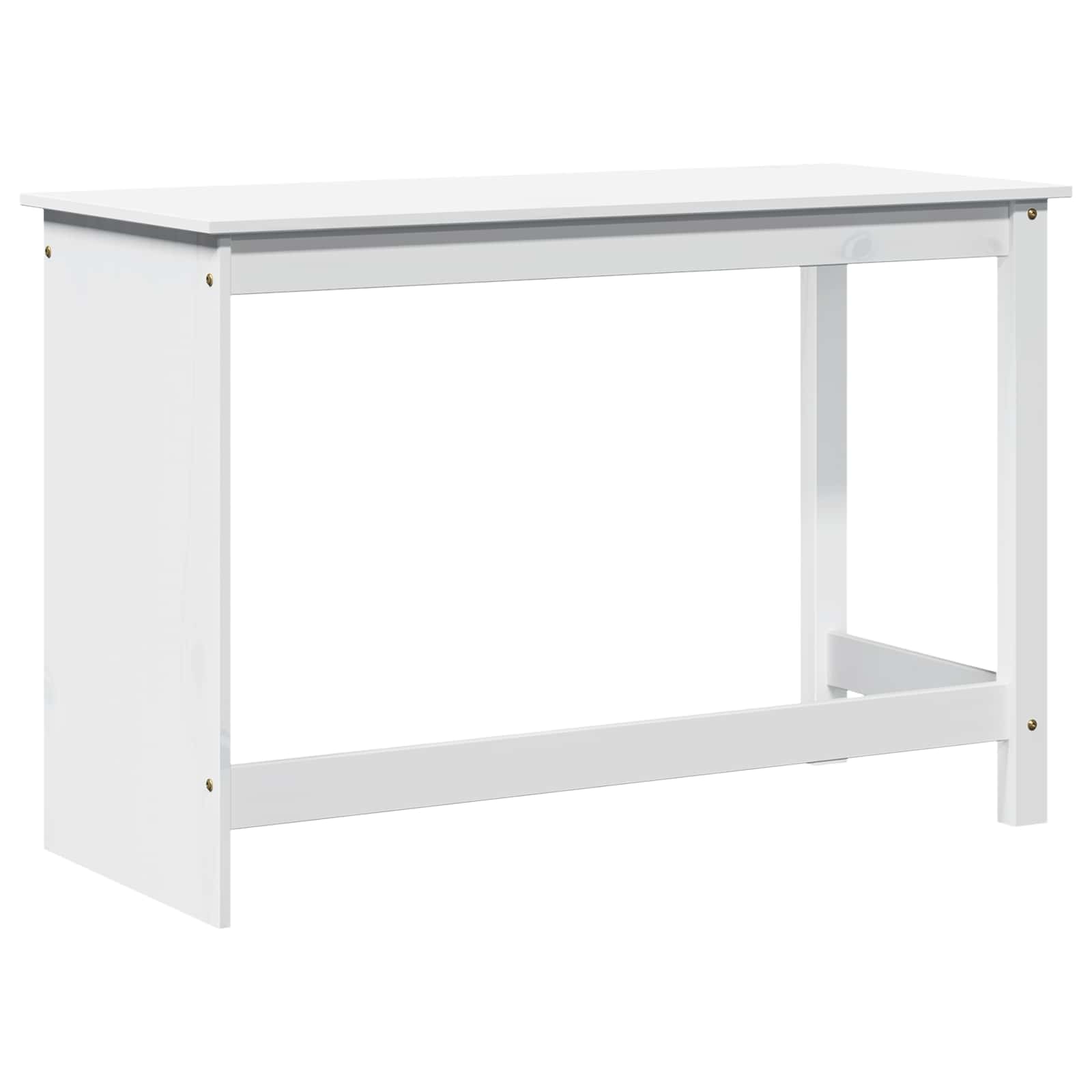 vidaXL Schreibtisch Weiß 112 x 50 x 75 cm Massivholz Kiefer