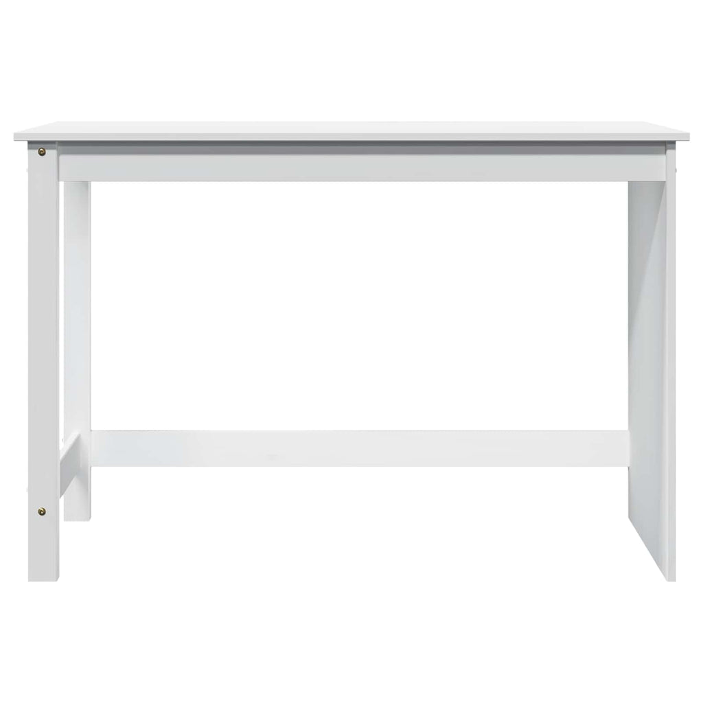 vidaXL Schreibtisch Weiß 112 x 50 x 75 cm Massivholz Kiefer