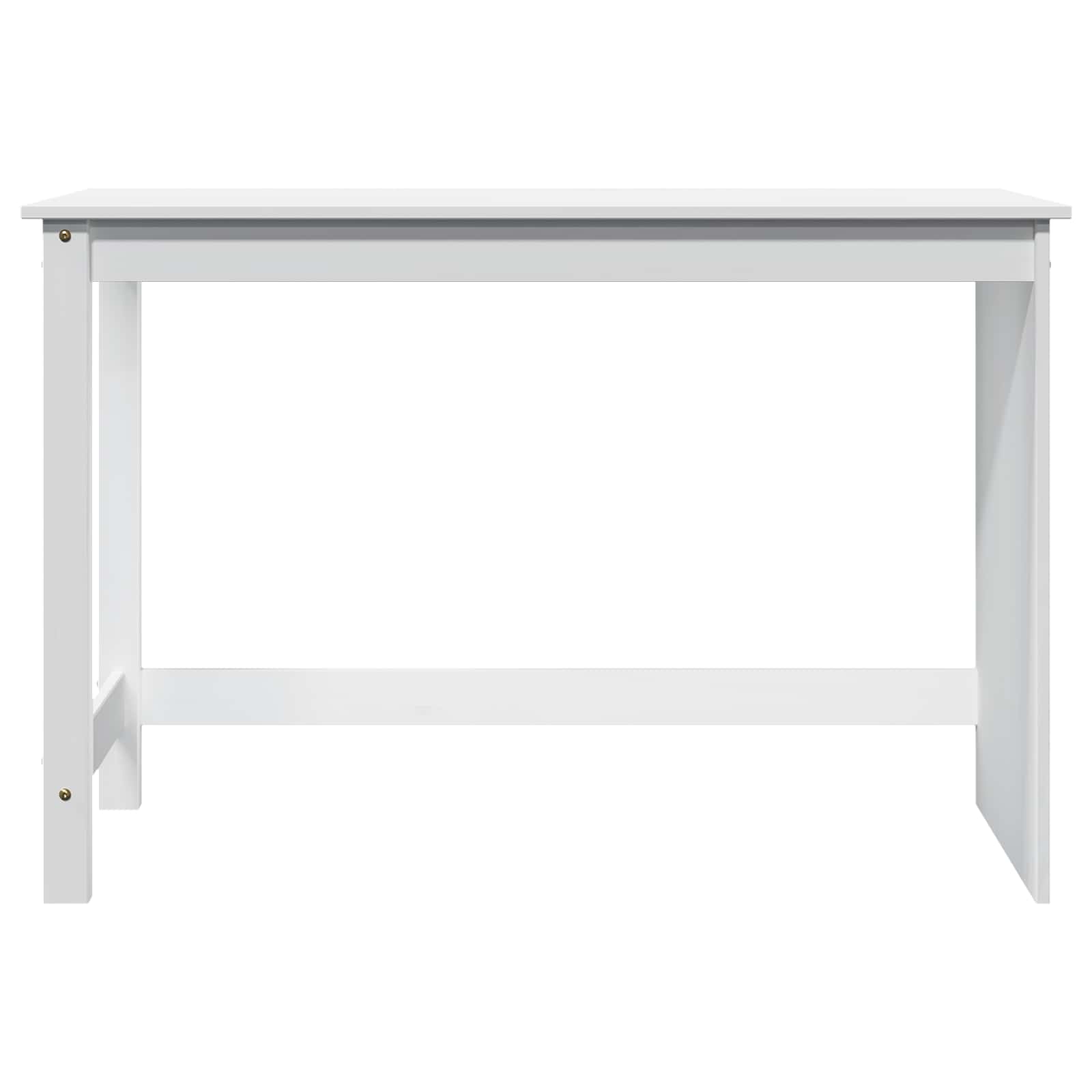 vidaXL Schreibtisch Weiß 112 x 50 x 75 cm Massivholz Kiefer
