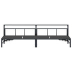 vidaXL Sonnenliege Schwarz 200 x 62 x 59,5 cm Textilene