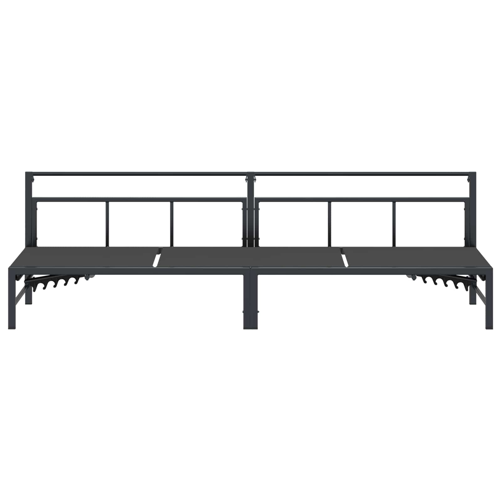 vidaXL Sonnenliege Schwarz 200 x 62 x 59,5 cm Textilene