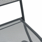 vidaXL Gartenstühle 2 pcs Anthrazit 52,5 x 46 x 82 cm Eisen