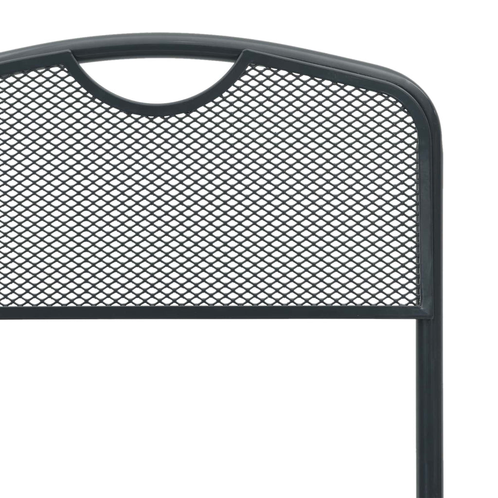 vidaXL Gartenstühle 2 pcs Anthrazit 52,5 x 46 x 82 cm Eisen