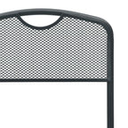 vidaXL Gartenstühle 2 pcs Anthrazit 52,5 x 46 x 82 cm Eisen
