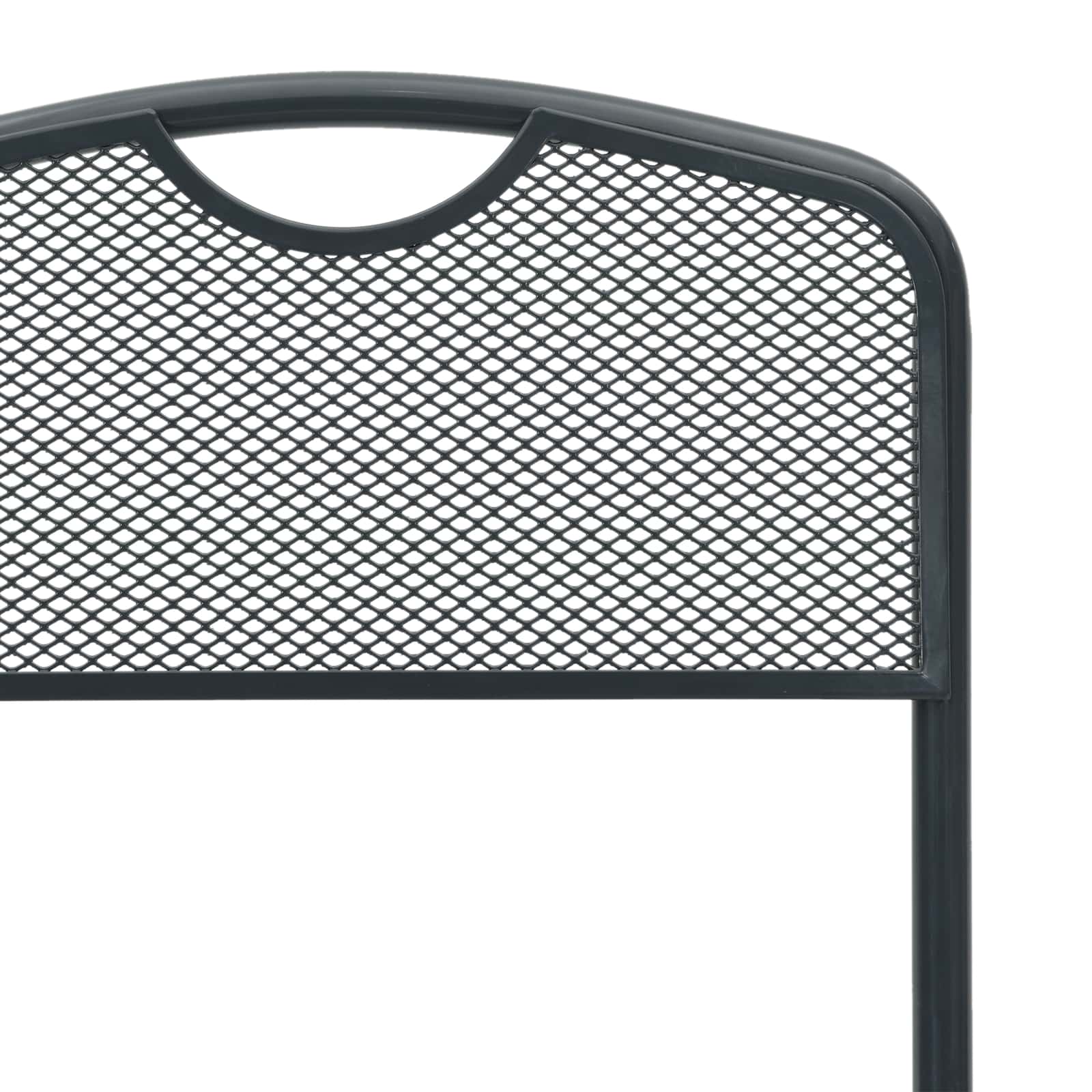 vidaXL Gartenstühle 2 pcs Anthrazit 52,5 x 46 x 82 cm Eisen