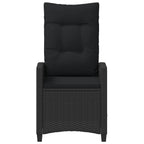vidaXL Gartenstuhl 2 pcs Schwarz 56 x 64 x 94 cm Stahl und Polyester