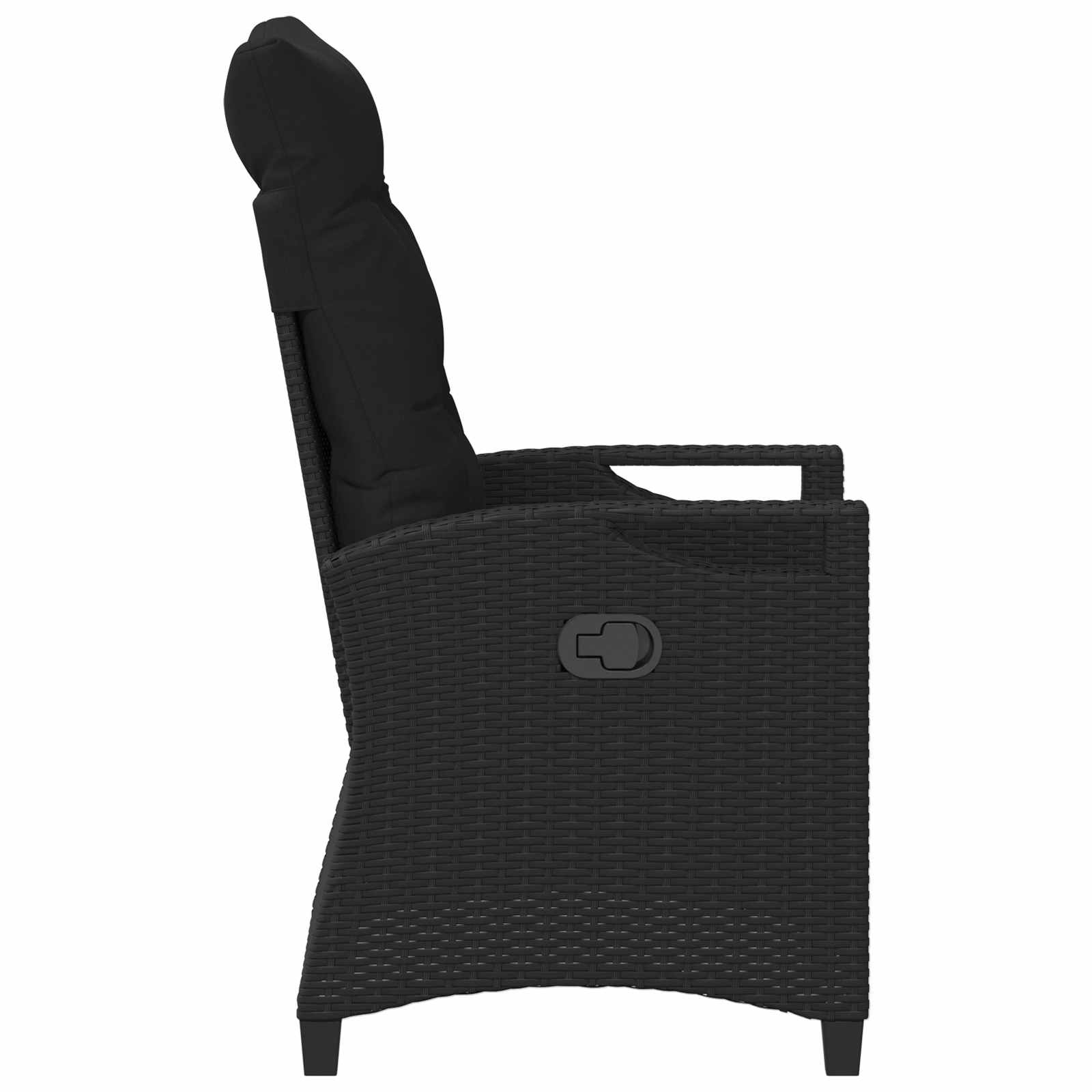 vidaXL Gartenstuhl 2 pcs Schwarz 56 x 64 x 94 cm Stahl und Polyester