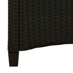 vidaXL Gartenbank mit Kissen Schwarz und Creme 105 x 60 x 112 cm