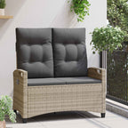 vidaXL Gartenbank mit Kissen 105 x 60 x 112 cm Stahl