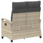 vidaXL Gartenbank mit Kissen 105 x 60 x 112 cm Stahl