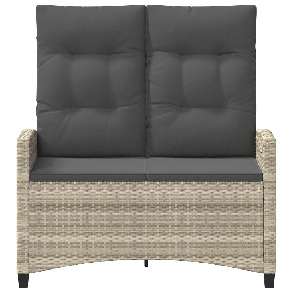 vidaXL Gartenbank mit Kissen 105 x 60 x 112 cm Stahl