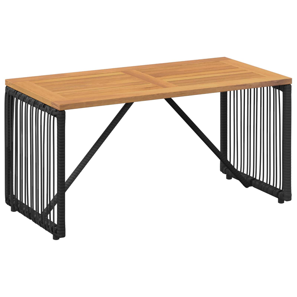 vidaXL Tisch für Outdoor Schwarz und Braun 80 x 40 x 40 cm Poly-Rattan