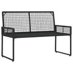 vidaXL Gartenmöbel-Set mit Kissen 4 pcs Schwarz und Cremeweiß