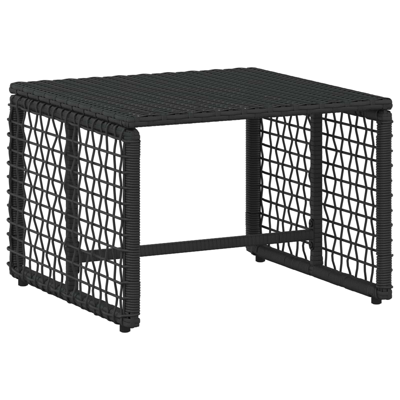 vidaXL Gartenmöbel-Set mit Kissen 5 pcs Schwarz und Weiß