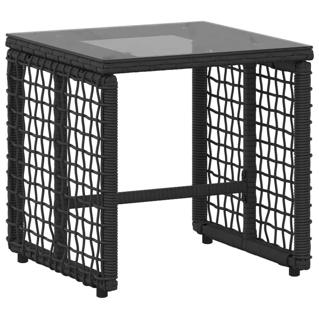 vidaXL Gartenmöbel-Set mit Kissen 5 pcs Schwarz und Weiß