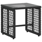 vidaXL Gartenmöbel-Set mit Kissen 5 pcs Schwarz und Weiß