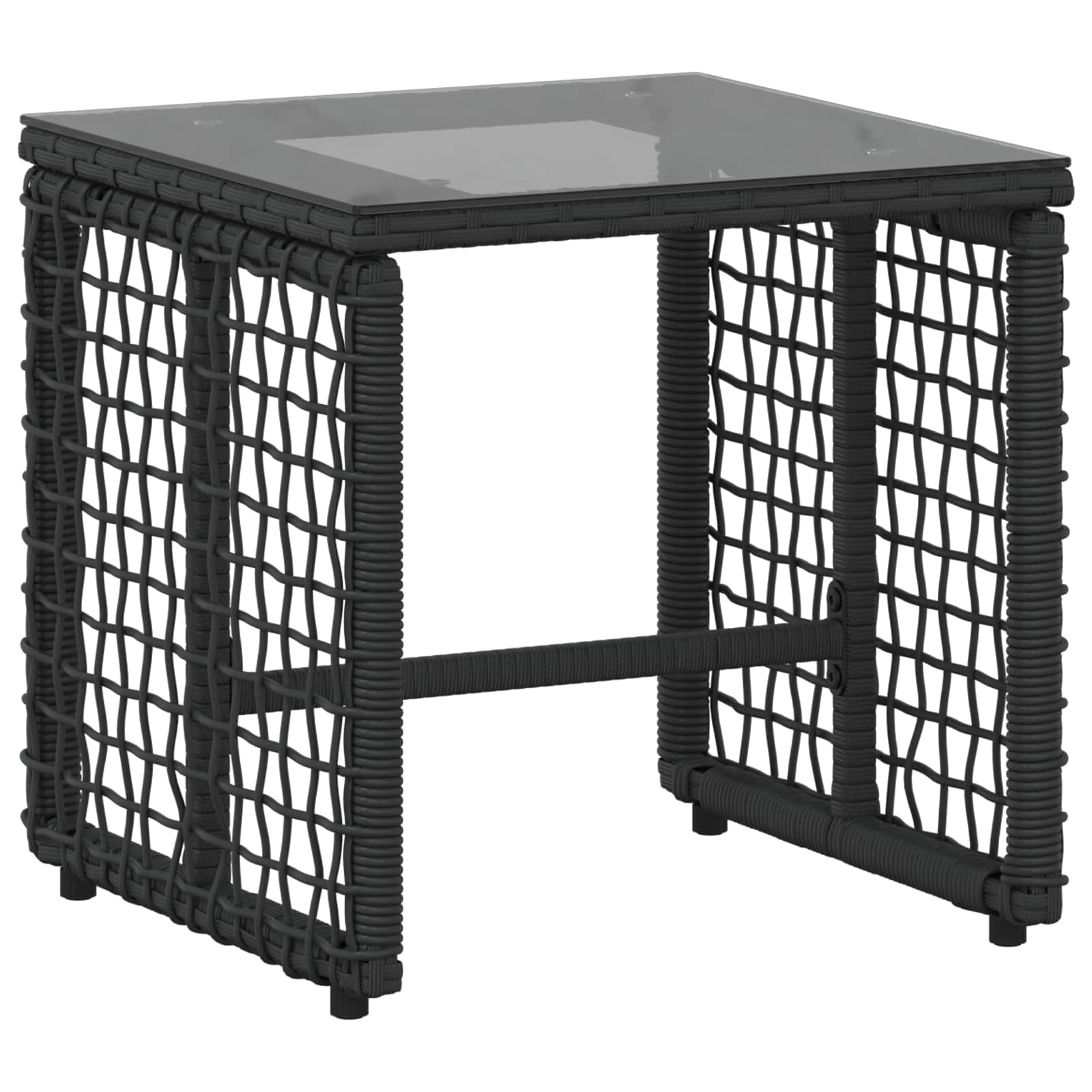vidaXL Gartenmöbel-Set mit Kissen 5 pcs Schwarz und Weiß