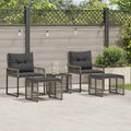 vidaXL Gartenmöbel-Set mit Kissen 5 pcs Grau