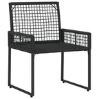 vidaXL Gartenmöbel-Set mit Kissen 3 pcs Schwarz und Weiß