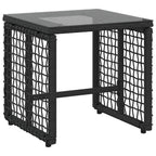 vidaXL Gartenmöbel-Set mit Kissen 3 pcs Schwarz und Weiß