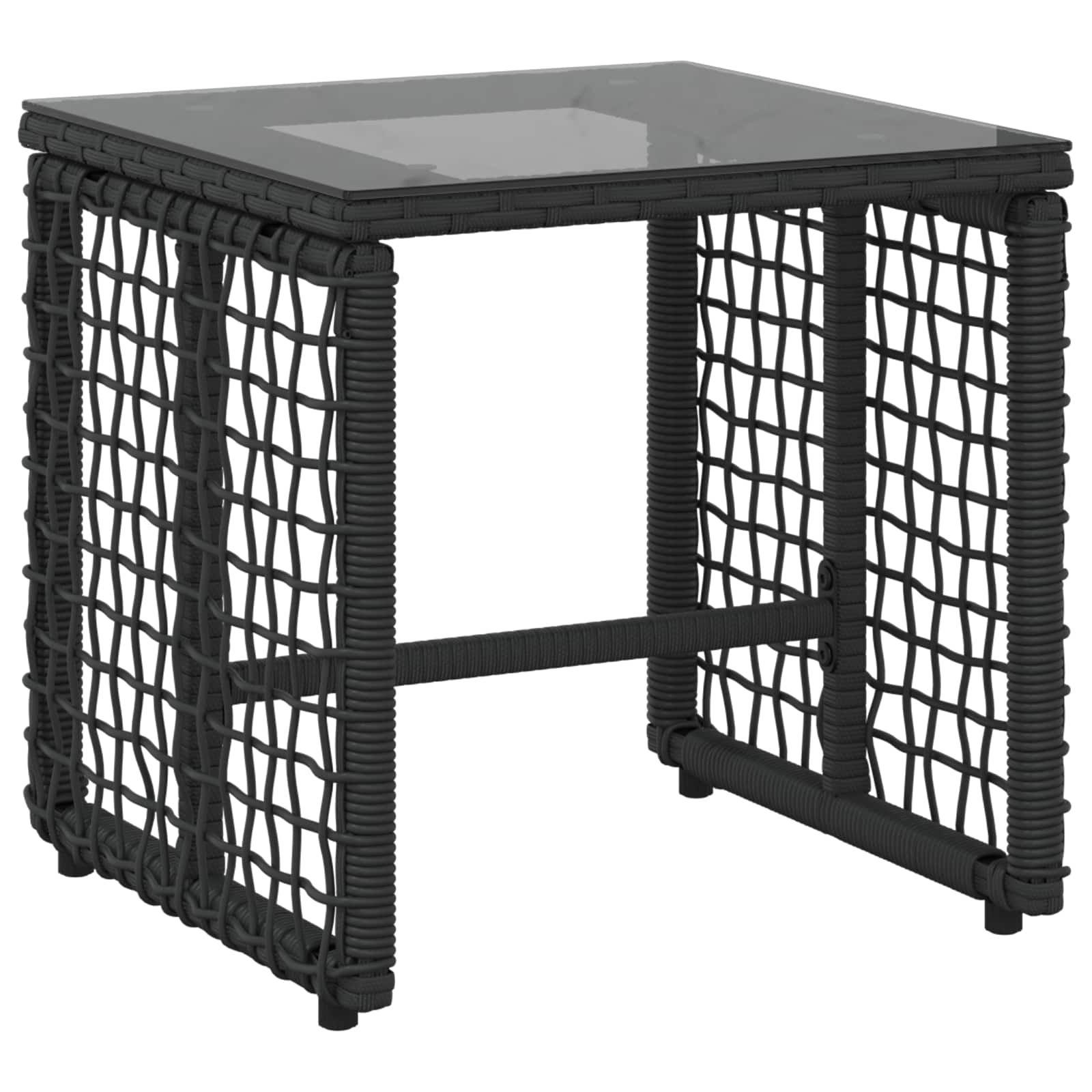 vidaXL Gartenmöbel-Set mit Kissen 3 pcs Schwarz und Weiß