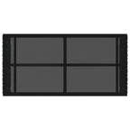 vidaXL Tisch für Outdoor Schwarz 80 x 40 x 40 cm PE Rattan und Glas