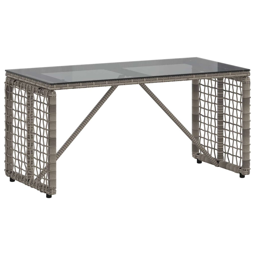 vidaXL Tisch für Outdoor Grau und Schwarz 80 x 40 x 40 cm