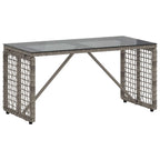vidaXL Tisch für Outdoor Grau und Schwarz 80 x 40 x 40 cm