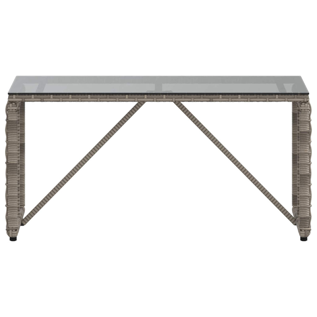 vidaXL Tisch für Outdoor Grau und Schwarz 80 x 40 x 40 cm