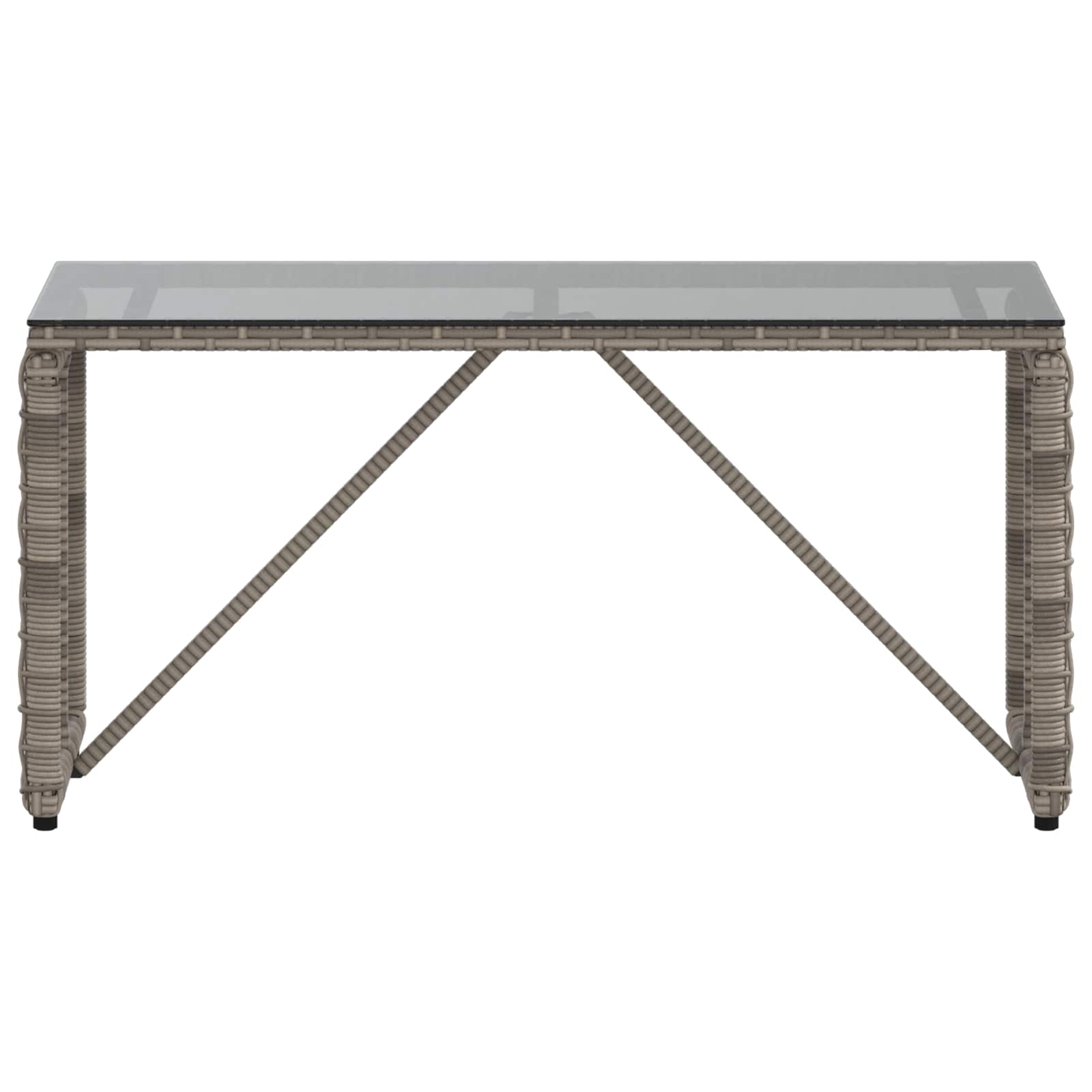 vidaXL Tisch für Outdoor Grau und Schwarz 80 x 40 x 40 cm