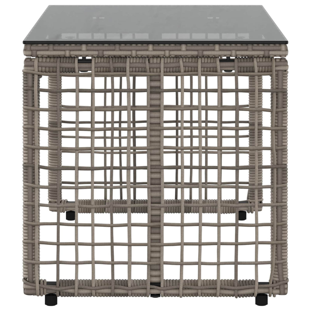 vidaXL Tisch für Outdoor Grau und Schwarz 80 x 40 x 40 cm