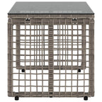 vidaXL Tisch für Outdoor Grau und Schwarz 80 x 40 x 40 cm