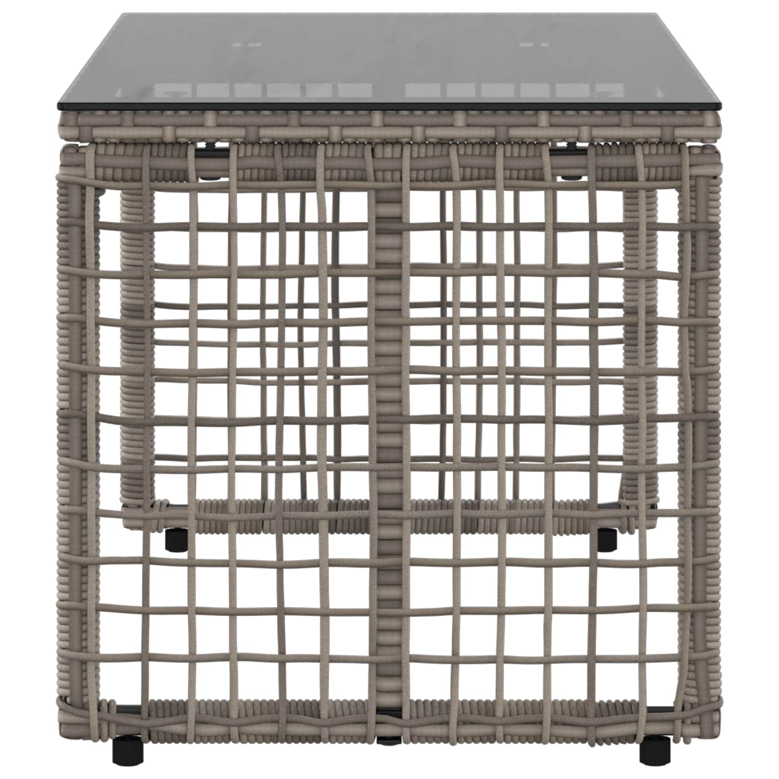 vidaXL Tisch für Outdoor Grau und Schwarz 80 x 40 x 40 cm