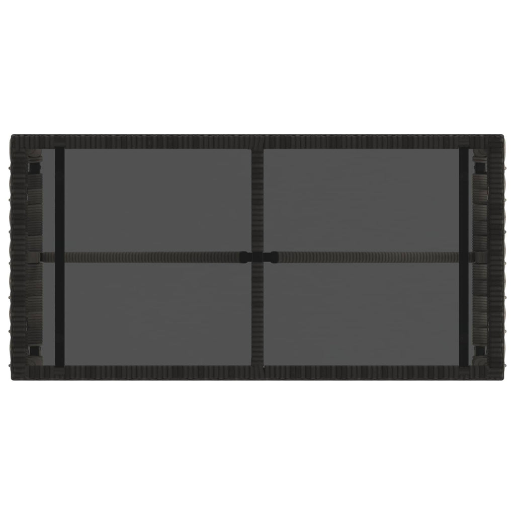 vidaXL Tisch für Outdoor Grau und Schwarz 80 x 40 x 40 cm