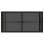 vidaXL Tisch für Outdoor Grau und Schwarz 80 x 40 x 40 cm