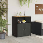 vidaXL Schrank Schwarz 70 x 50 x 87 cm Polyester und Roly Ratten