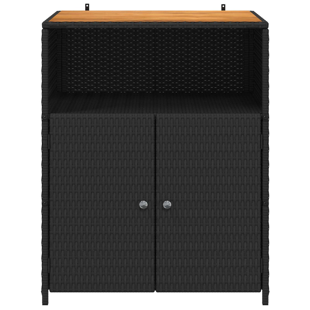 vidaXL Schrank Schwarz 70 x 50 x 87 cm Polyester und Roly Ratten