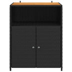 vidaXL Schrank Schwarz 70 x 50 x 87 cm Polyester und Roly Ratten